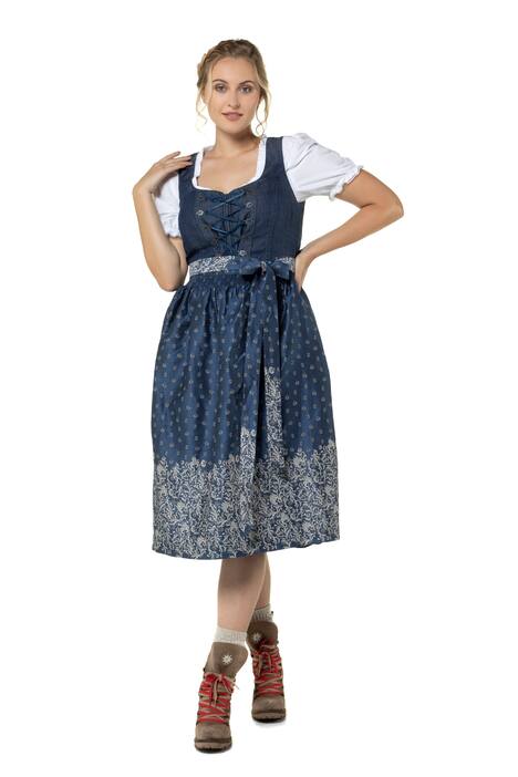 Traditional Jacquard Dirndl Apron