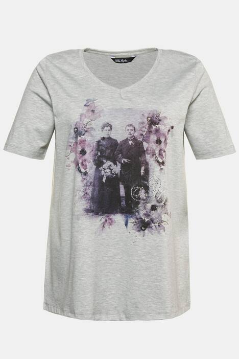 Vintage Photo Print Octoberfest Classic Fit Cotton Knit Tee