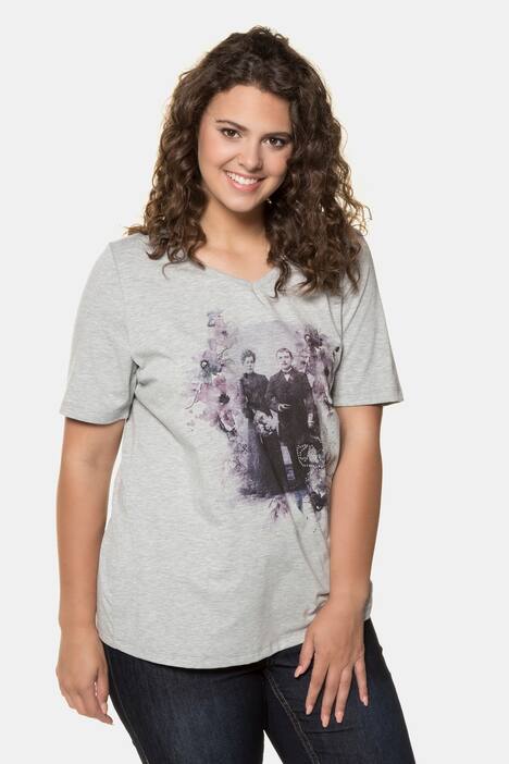 Vintage Photo Print Octoberfest Classic Fit Cotton Knit Tee