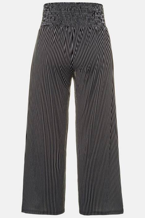 Homewear-Hose, Streifen, breiter Elastikbund