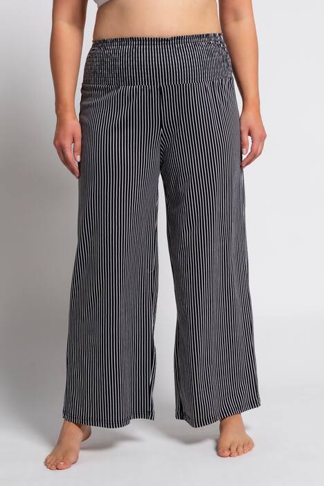 Homewear-Hose, Streifen, breiter Elastikbund