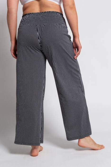 Homewear-Hose, Streifen, breiter Elastikbund