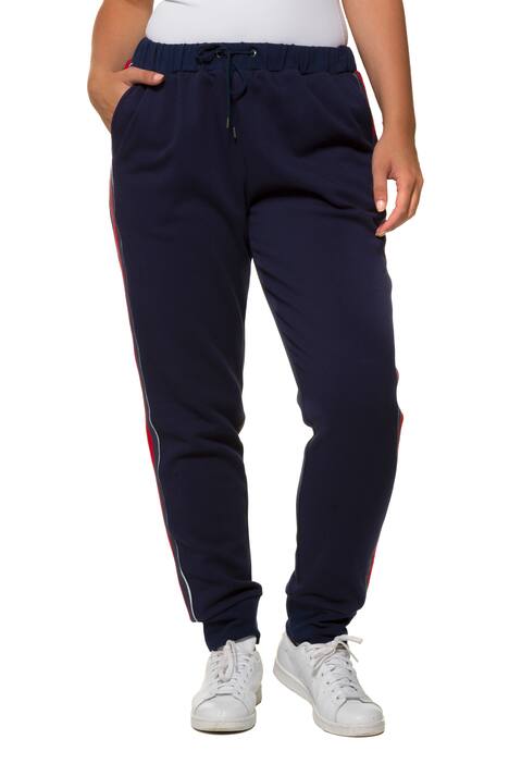 Side Stripe Drawstring Elastic Waist Knit Sweatpants