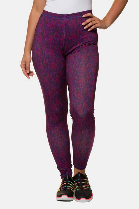 Leggings, Zahlenmuster, schnelltrocknend, Gummibund