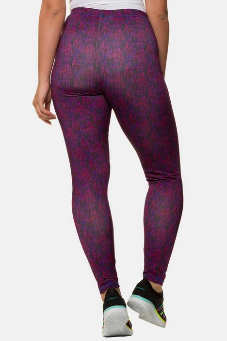 Leggings, Zahlenmuster, schnelltrocknend, Gummibund