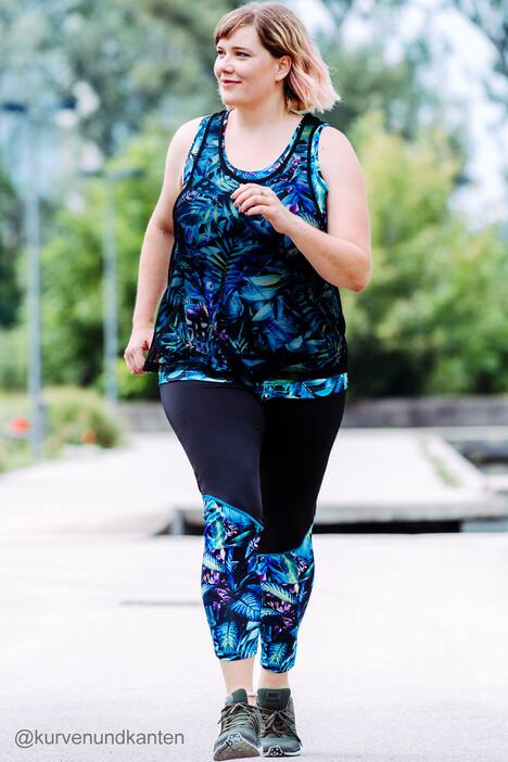 Leggings, Dschungelmuster, Elastikbund