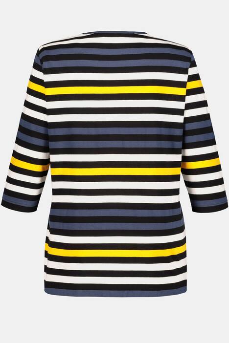 Ringelshirt, Rundhalsausschnitt, Regular, 3/4-Arm