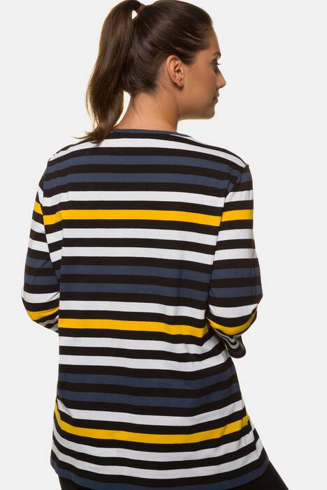 Ringelshirt, Rundhalsausschnitt, Regular, 3/4-Arm