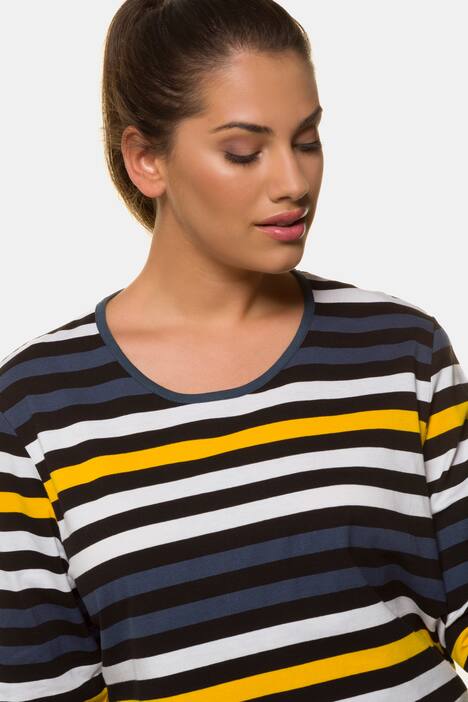 Ringelshirt, Rundhalsausschnitt, Regular, 3/4-Arm