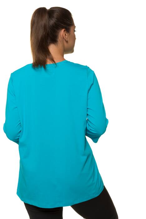 Whimsical Owl Print Stretch Cotton Knit Tee