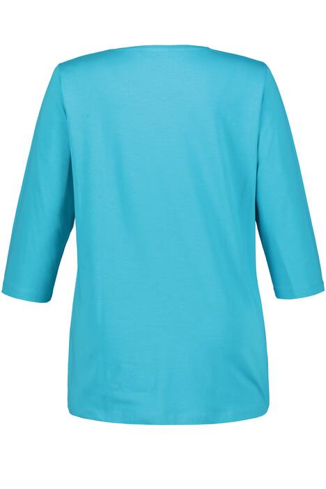 Whimsical Owl Print Stretch Cotton Knit Tee
