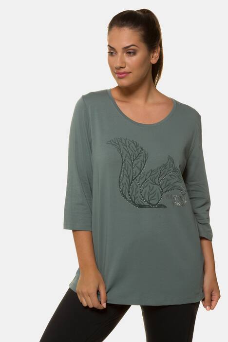 Shirt, Eichhörnchen-Motiv, Classic, Ziersteine