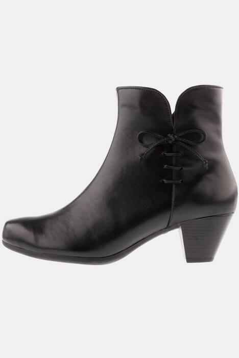 Stiefeletten, Zierschleife, Nappaleder, Weite H