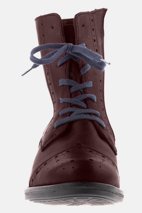 Stiefeletten, Fleecefutter, Nappaleder, Weite H