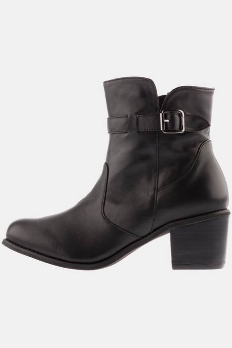 Stiefeletten, Elastikeinsatz, Nappaleder, Weite H