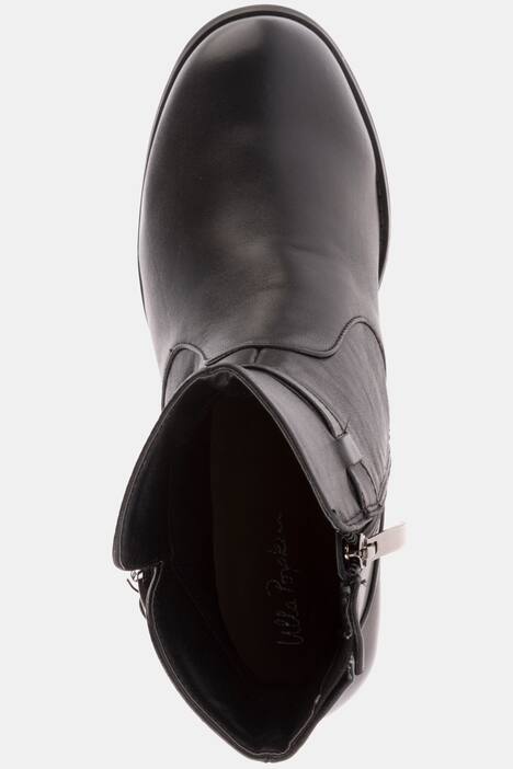 Stiefeletten, Elastikeinsatz, Nappaleder, Weite H