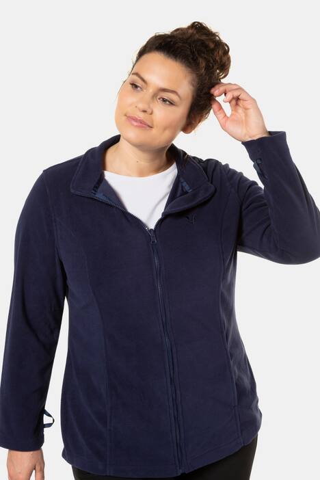 Fleecejacke, Stehkragen, Baukastensystem, Langarm