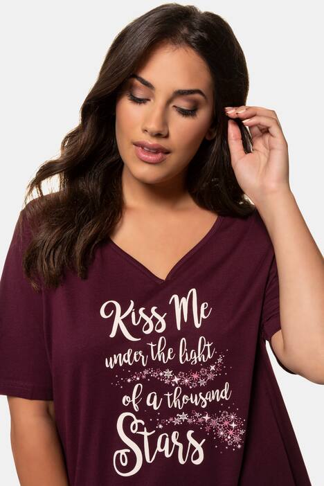 Pyjama, Motiv 'Kiss me', Sternenmuster, bis Gr. 66/68