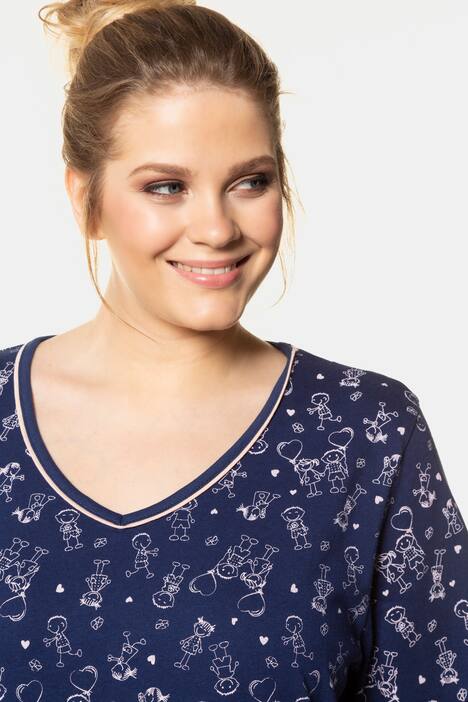 Bigshirts, 2er-Pack, Strichmännchen, bis Gr. 66/68