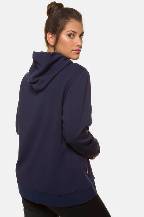 Sweatshirt, Flock-Schriftzug, Kapuze, Fleece-Innenseite