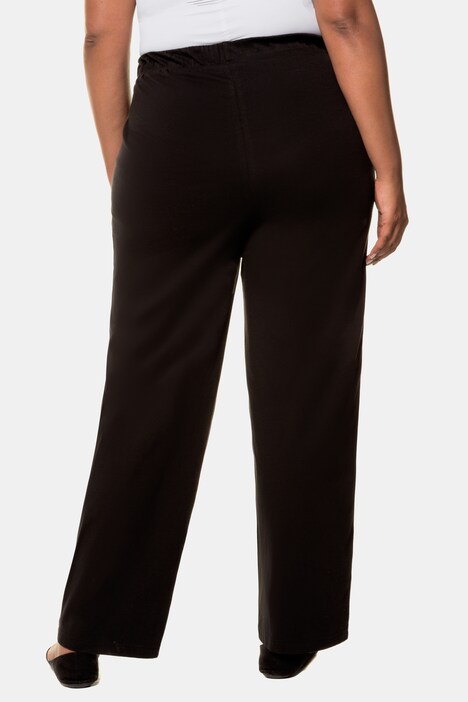 Broek, recht model, elastische band, jersey