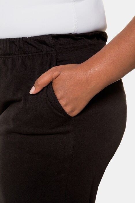 Broek, recht model, elastische band, jersey