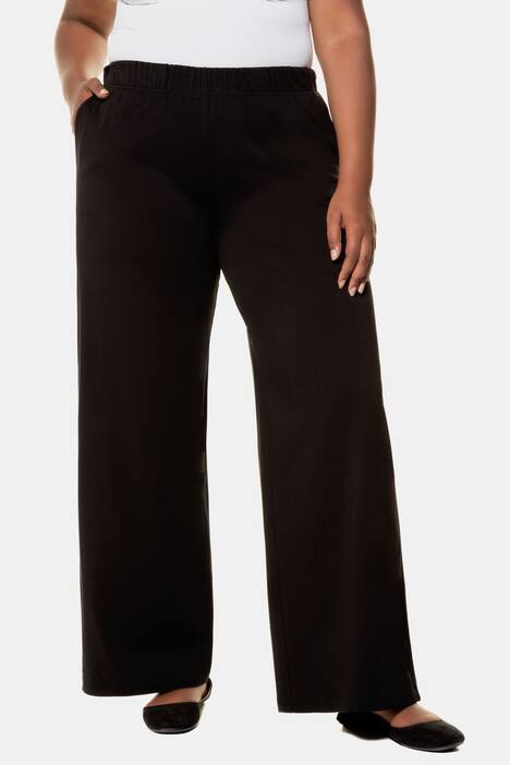 Jerseyhose, elastischer Bund, weites Bein