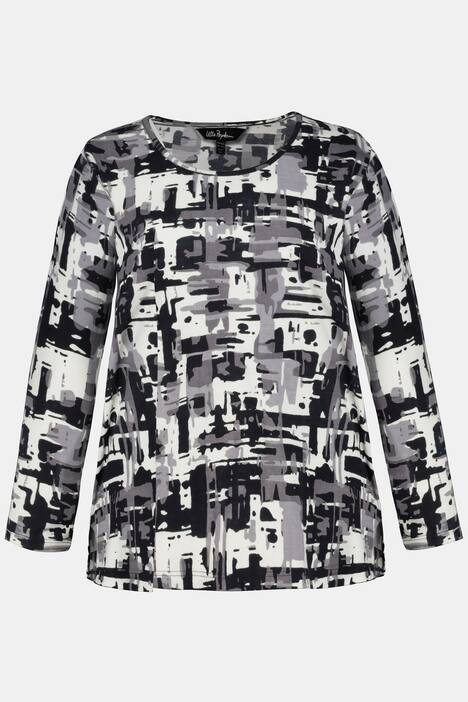 Graphic Grid Print Tee