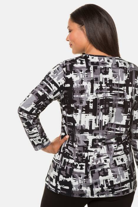 Graphic Grid Print Tee