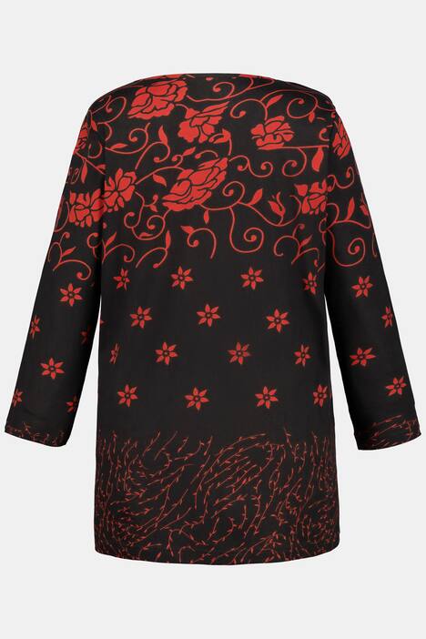 Shirt, gemixte Blütenmuster, lange Ärmel