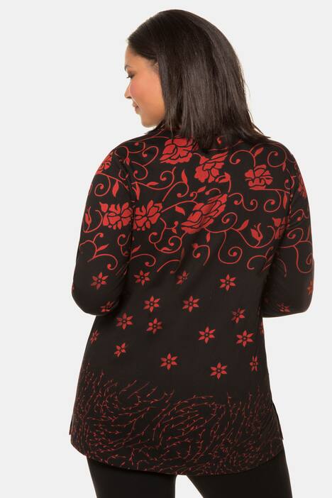 Shirt, gemixte Blütenmuster, lange Ärmel