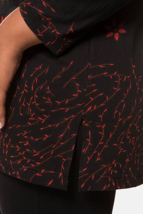 Shirt, gemixte Blütenmuster, lange Ärmel