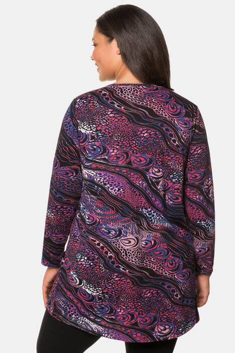 Shirt, grafisch gemustert, 2 Saumpockets, Langarm