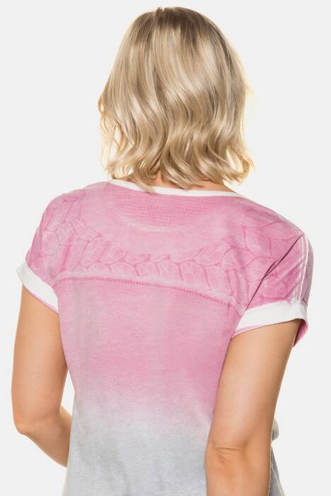 T-Shirt, Farbverlauf, Spitze