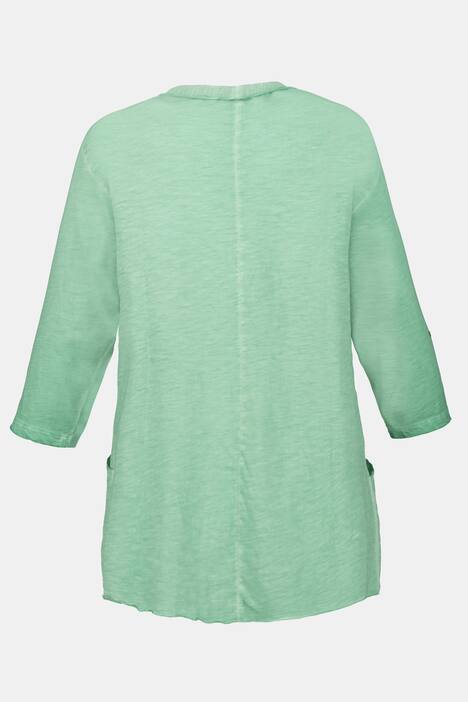Sweatjacke, offene Form, Flammjersey, Oildyed