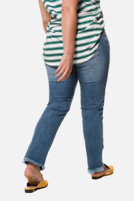Jeans, vorgewaschen, Glitzersteinchen, 5-Pocket