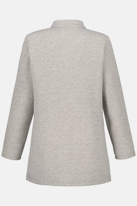 Longblazer, Jacquard-Jersey, lange Form, Hakenverschluss