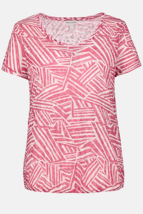 T-Shirt, Grafikmuster, Gummisaum
