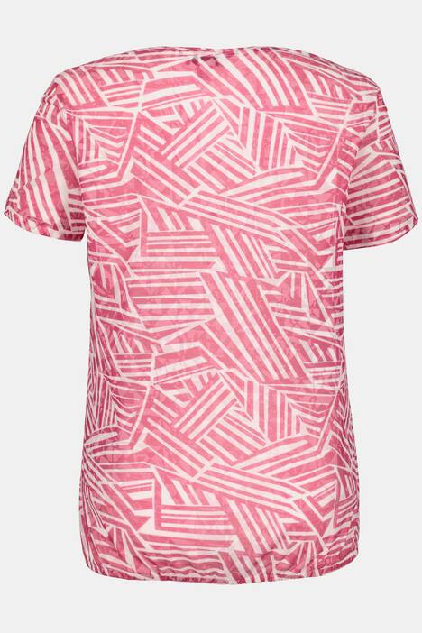 T-Shirt, Grafikmuster, Gummisaum