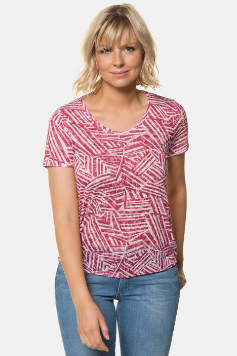 T-Shirt, Grafikmuster, Gummisaum