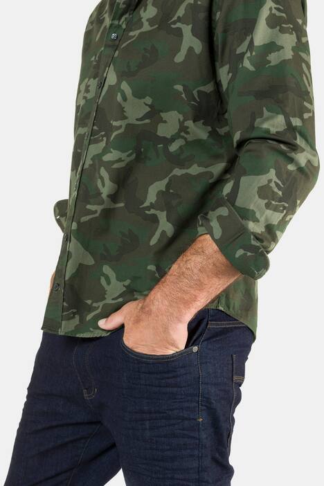 Hemd, Camouflage, Buttondown-Kragen, Modern Fit