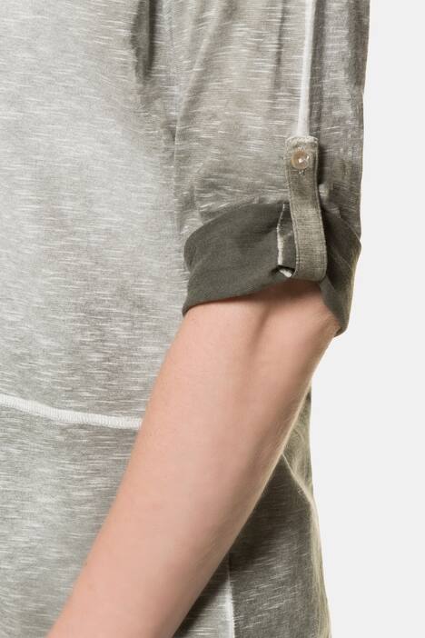 Jerseyjacke, Spray-Optik, helle Nähte, 3/4-Ärmel