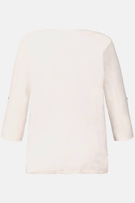 Shirt, Metallic-Stern, Oversized, Saumtunnel, 3/4-Arm