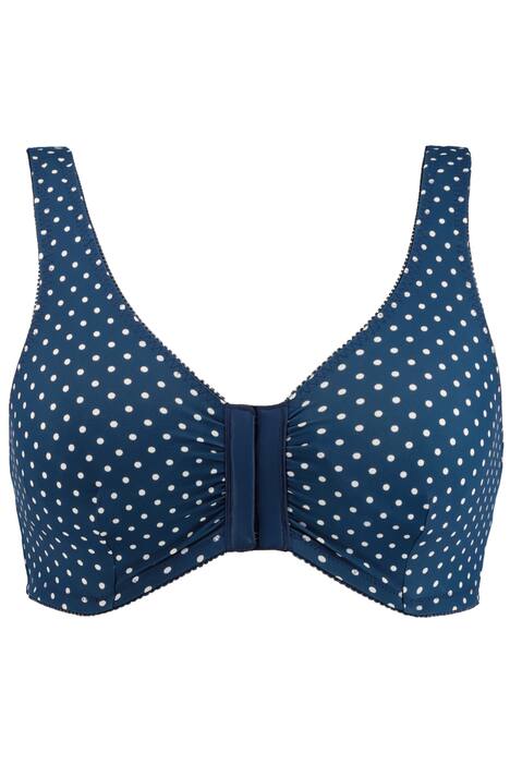 Bustier, Tupfenmuster, Vorderverschluss, C/D-Cup
