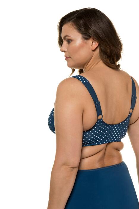 Bustier, Tupfenmuster, Vorderverschluss, C/D-Cup