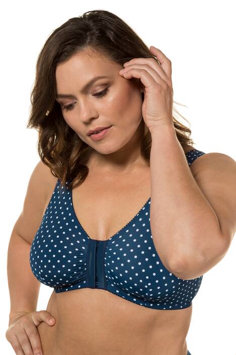 Bustier, Tupfenmuster, Vorderverschluss, C/D-Cup