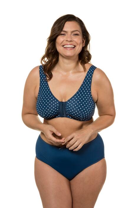 Bustier, Tupfenmuster, Vorderverschluss, C/D-Cup