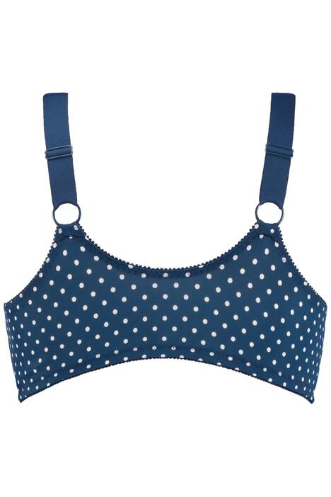 Bustier, Tupfenmuster, Vorderverschluss, C/D-Cup