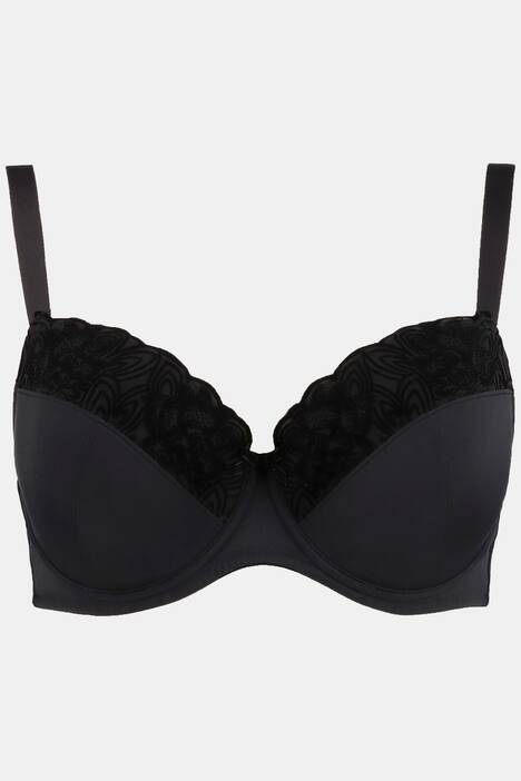 Flocked Accent Soft Cup Larissa Underwire Bra