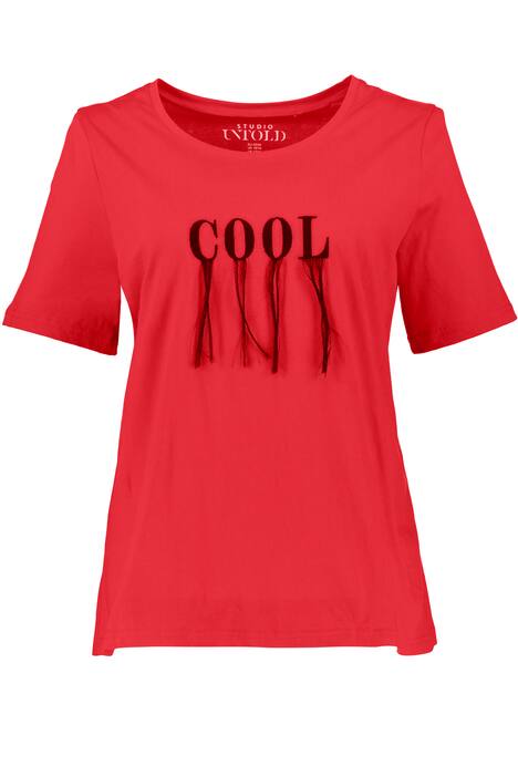 Cool Embroidered Round Neck Cotton Knit Tee